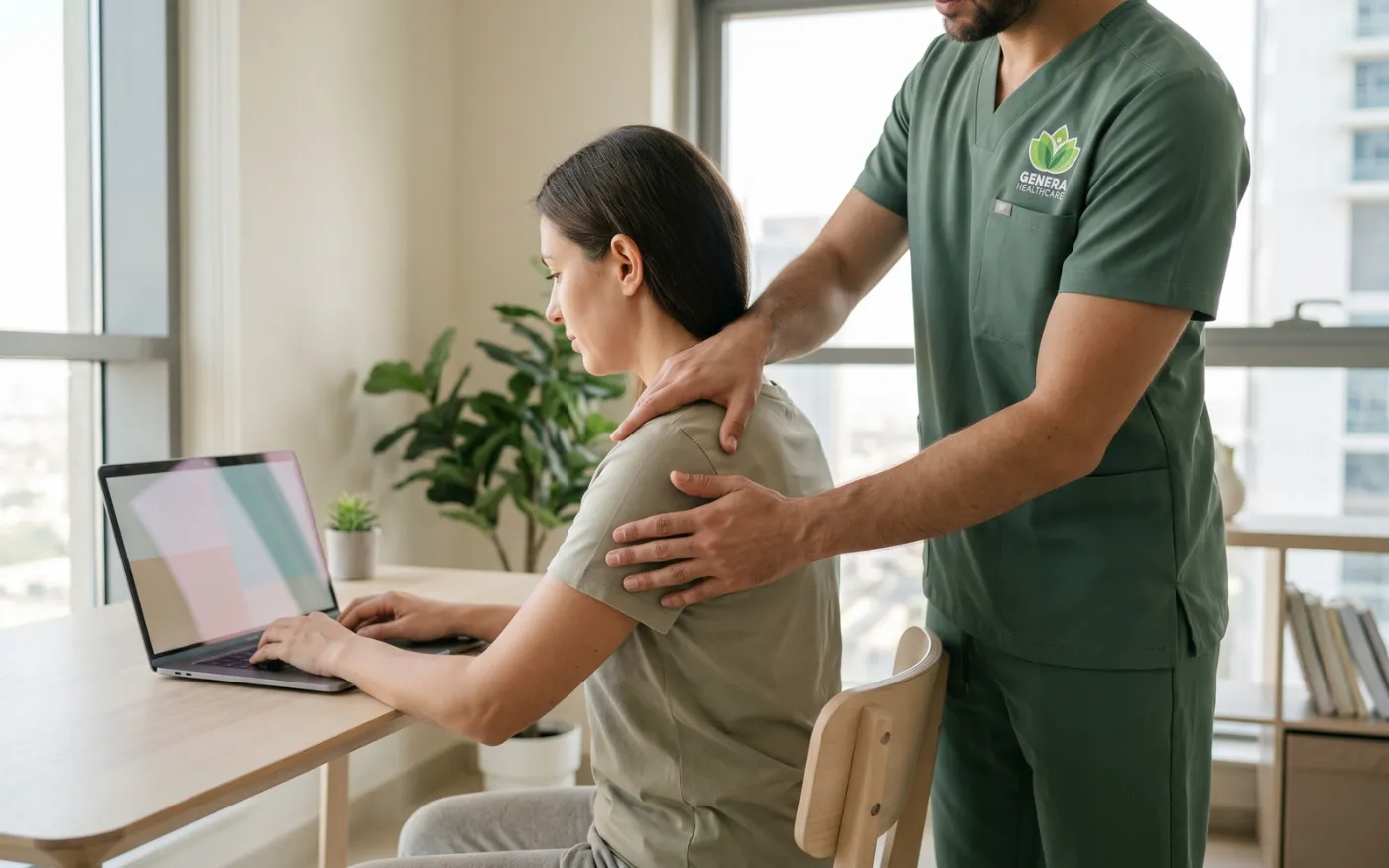 Desk posture and neck pain: the fixes that actually hold