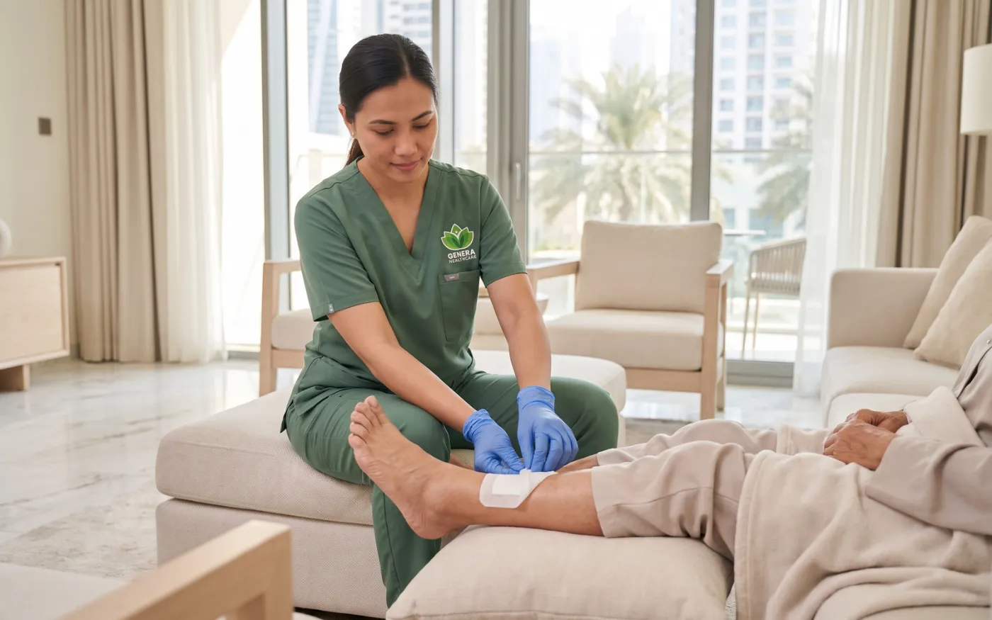 Signs of wound infection after surgery